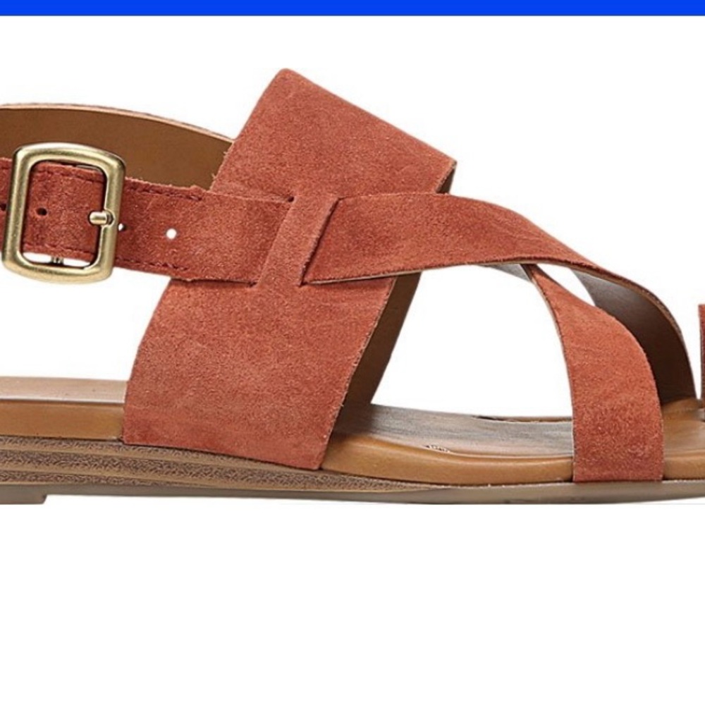 Tan and Rust Sandals - Picture 6 of 7